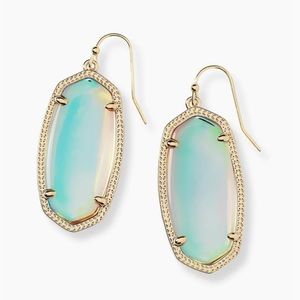 Kendra Scott Elle Drop Earrings Dichroic Glass